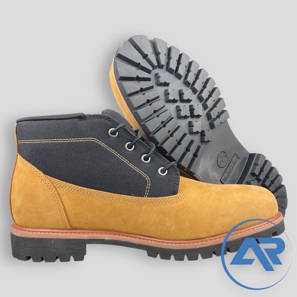 Timberland Premium Mid Lace-Up Chukka Wheat Black Size 12 Boots TBOA431H754 - Picture 5 of 7